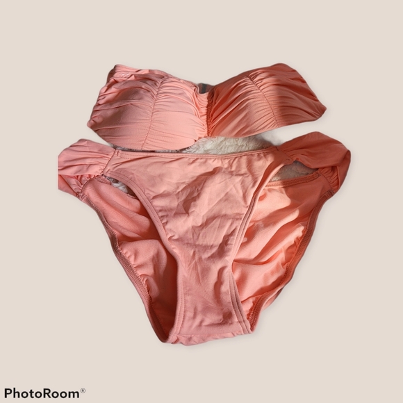 *Sale* Billabong Bandeau Bikini Set Top 12 D- DD Bottom 14 Swimsuit - Picture 2 of 6